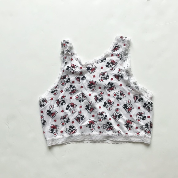 Disney Other - Vintage Disney Mickey Mouse crop tank top 10Y